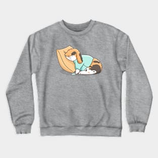 Sleeping Bunny | Blue Crewneck Sweatshirt